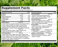 NATURELO Raw Greens Superfood Powder - Best Supplement to Boost Energy, Detox, Enhance Health - Organic Spirulina & Wheat Grass - Whole Food Vitamins from Fruit & Vegetable Extracts - 30 Servings