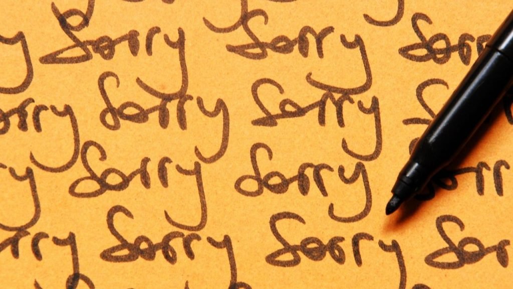 The Art of Reason. How to say" Sorry" rightly