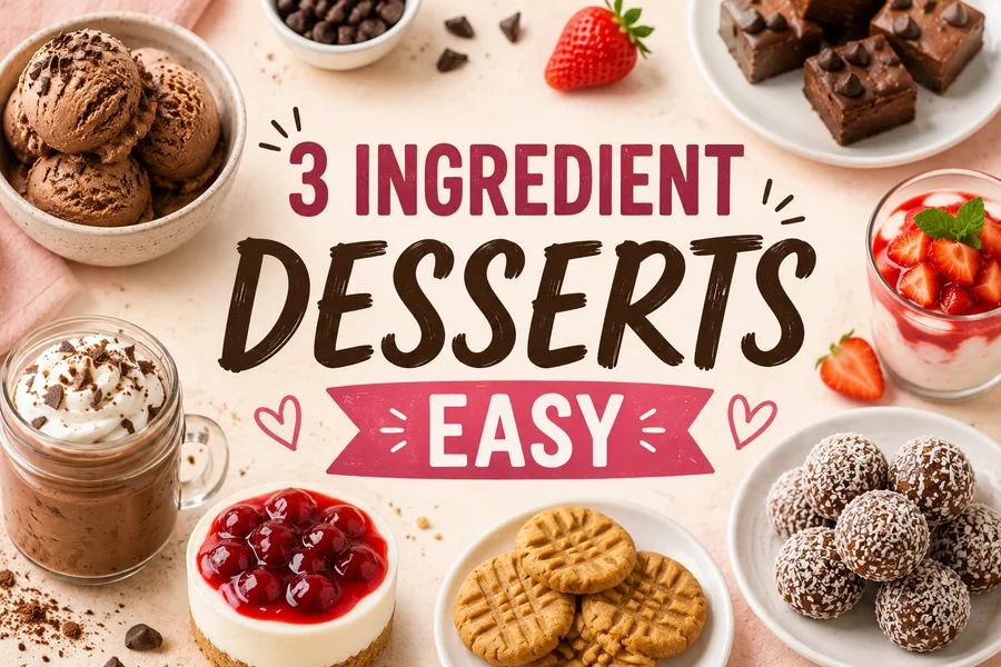 3 Ingredient Desserts Easy