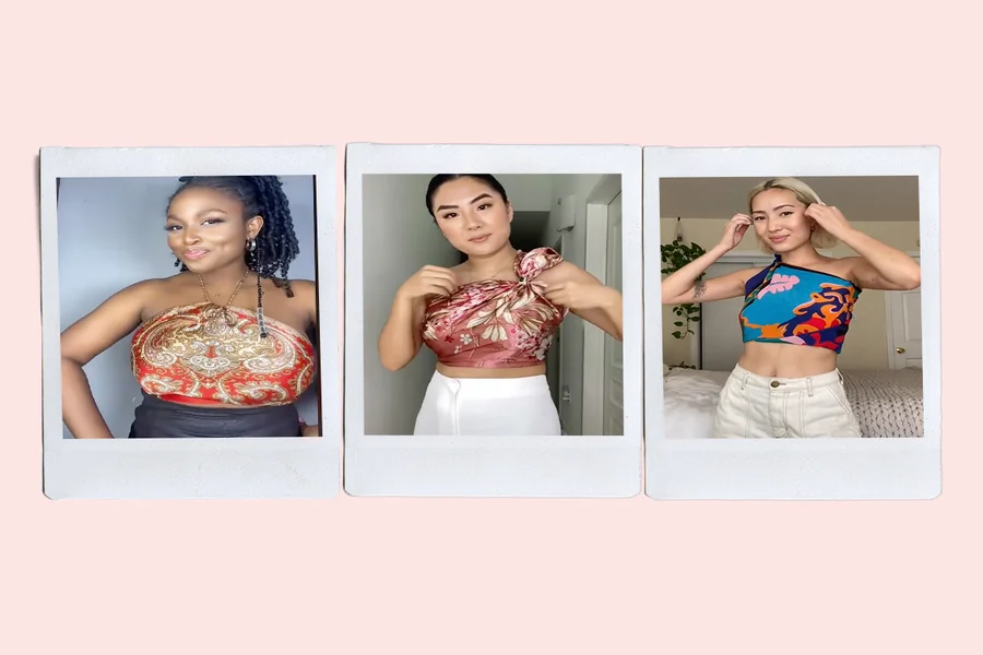 How to Style a Silk Scarf as a Top